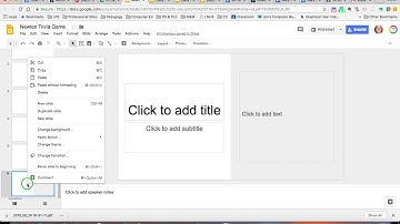 Google Slides #1 Add Duplicate Delete Slides