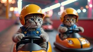 Cats At The Amut Park - Funny Cats Doing Human Things