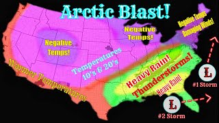 Arctic Blast, Damaging Winds & Flooding Storms In The South! - The Weatherman Plus Weather Channel