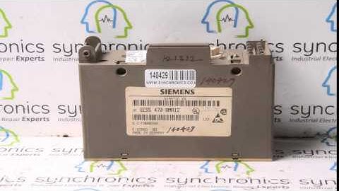 Siemens - Analog Output Module 6ES5 470-8MA12 Repaired at Synchronics