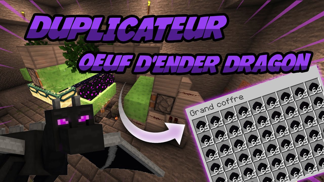 Duplicateur à Oeuf D Ender Dragon Minecraft 1 18 1 17 1 16 Youtube