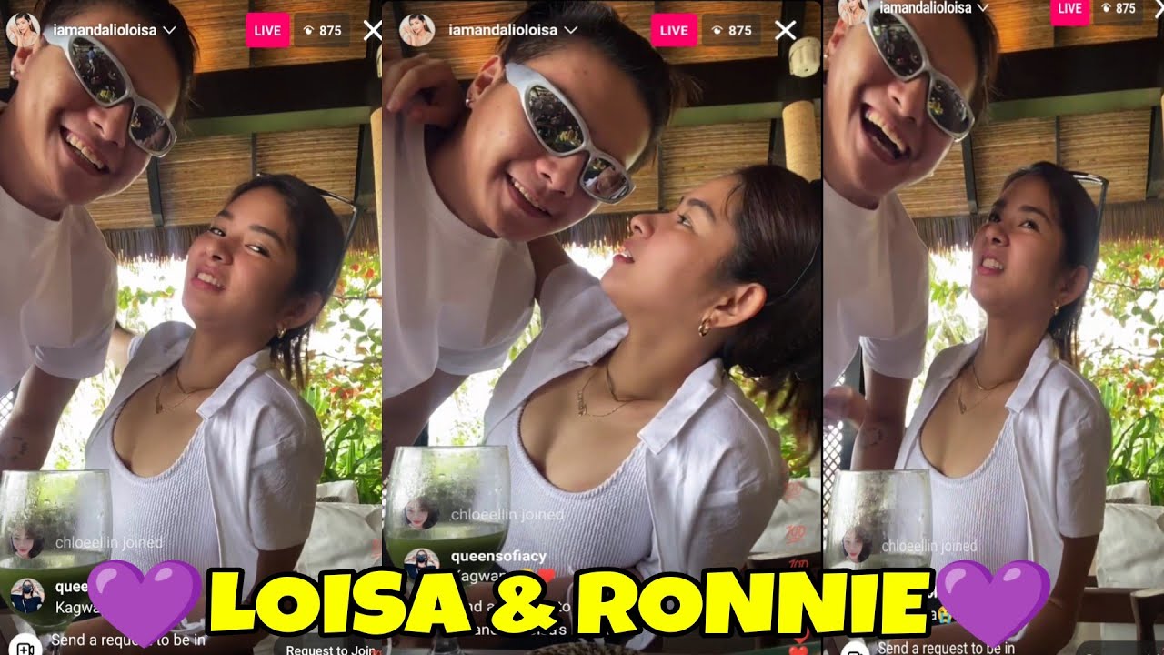 LONIE💜! LOISA ANDALIO , RONNIE ALONTE INSTAGRAM LIVE UPDATE Pt.1