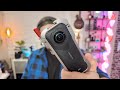 Aluminum Metal Cage For Insta360 X5 Protective Frame Case With Dual Cold Shoe Mounts Aluminum Metal Cage For Insta360 X5 Protective Frame Case With Dual Cold Shoe Mounts