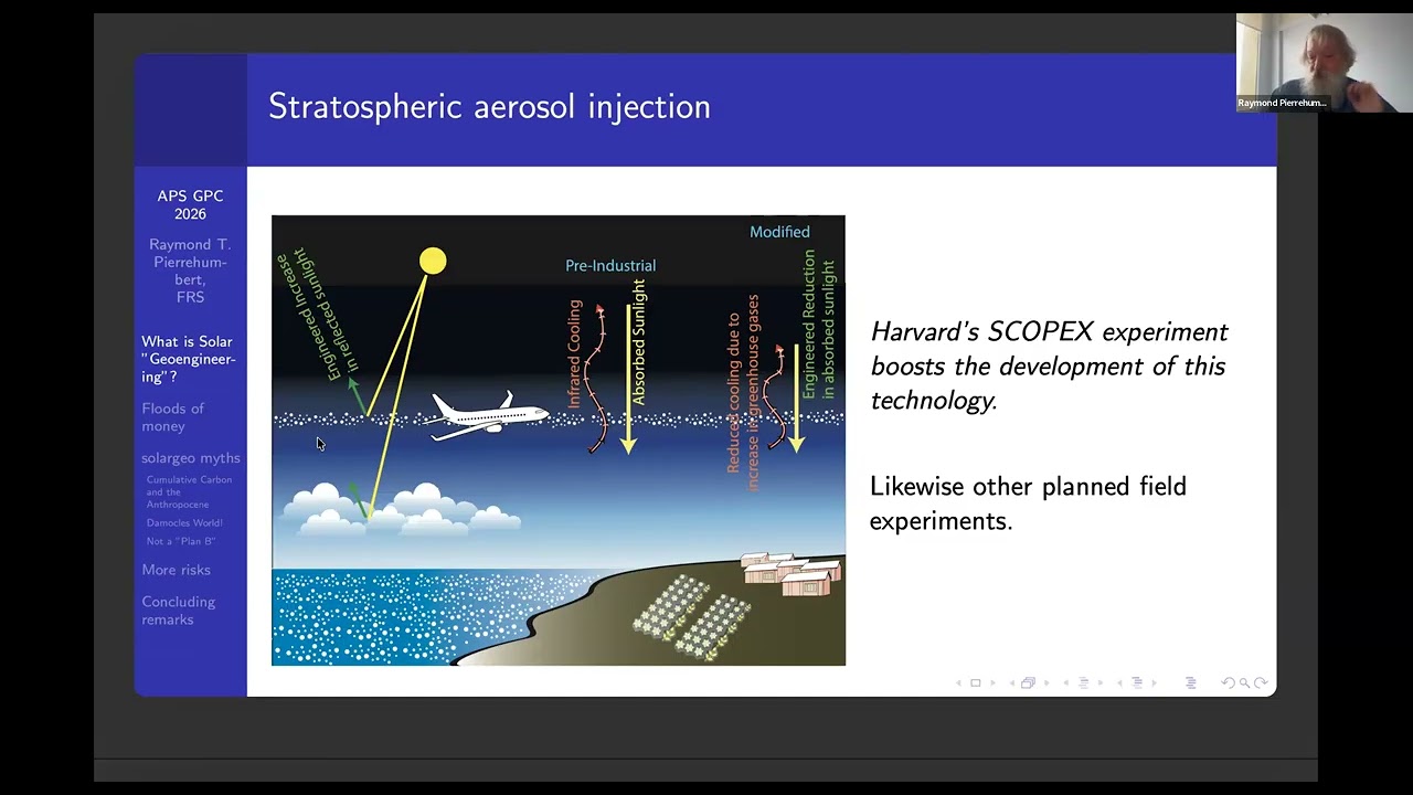 APS GPC: Solar Geoengineering — the looming train wreck