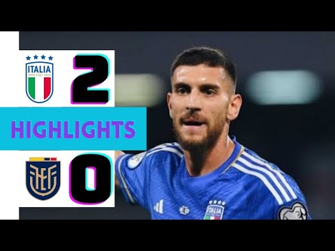 Italia vs Ekuador 2-0 Highlights &amp; Goals Friendly Match 2024 HD