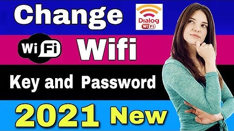 Change Wifi key and password 2021 new | Wifi key change | wifi password change
