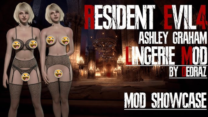 Resident Evil 4 - Remake: Mod Showcase: Ashley Lingerie by dedraz