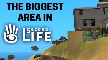 HOW BIG IS THE MAP in Second Life? Walk Across the Biggest Area!