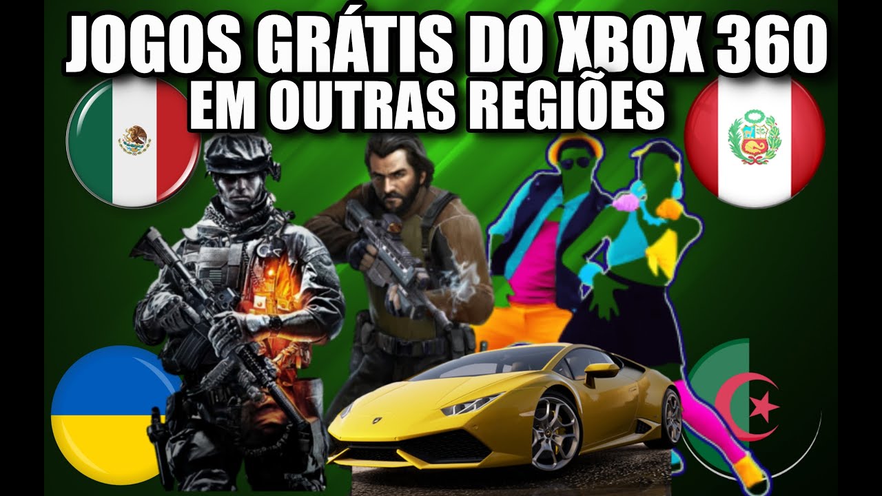 Jogos GRÁTIS Xbox 360 em Outras Regiões + TUTORIAL Criando Conta e