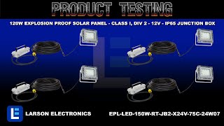 150 Watt Explosion Proof LED Flood Light - Surface Mount - 21,000L - 75' SOOW 24W07 Plug- Wiring Hub