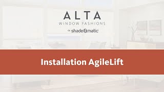 Installation AgileLift