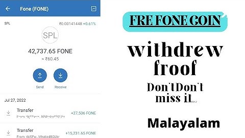 Free FONE COIN Withdrew proof!! trust wallet! LATOKEN..