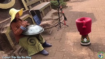 Cô gái người dân tộc vừa ngẫu hứng vừa hát ca khúc Triệu Đóa Hoa Hồng cực hay