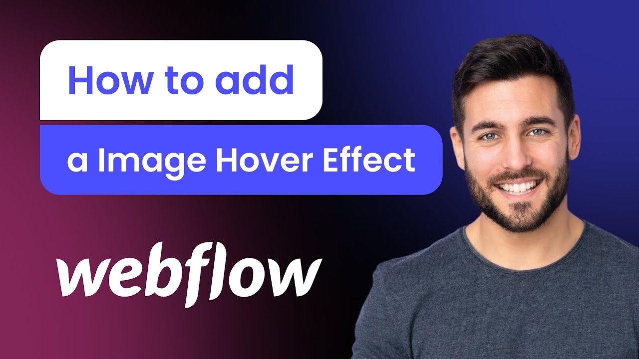 How to add an Image Hover Effect to Webflow - YouTube