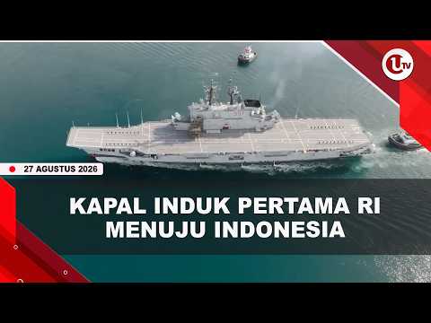 KAPAL INDUK GIUSEPPE GARIBALDI MULAI BERLAYAR DARI ITALIA MENUJU INDONESIA | U-NEWS