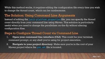 Configuring JUnit 5 Thread Count via Command Line Arguments