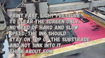 Water Based Ink on Automatic how to - Screen Printing Tutorial in 1 Minute