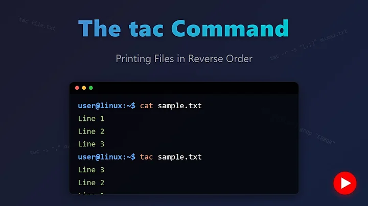 tac Command in Linux: Reverse File Printing for Beginners