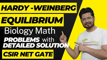 Hardy Weinberg equilibrium practice problems and solutions | for CSIR NET, GATE exam
