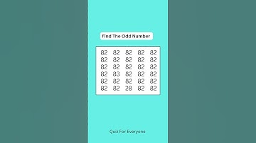 Find The Odd 82 #oddnumbers #puzzlegames #maths #puzzlequiz