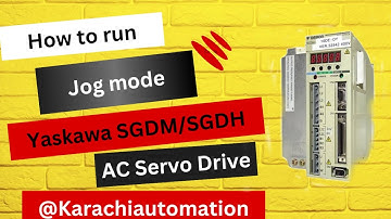 How to run jog mode Yaskawa SGDM/SGDH AC Servo Drive