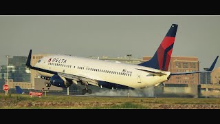 Delta Airlines B737-800 Close-up Landing