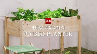 Best Choice Products Raised Wood Planter