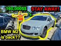 The SKETCHIEST Bently At COPART! BackYardBoyz Garage Update I Where Is The GTR, 335i, M5, S4, M2????