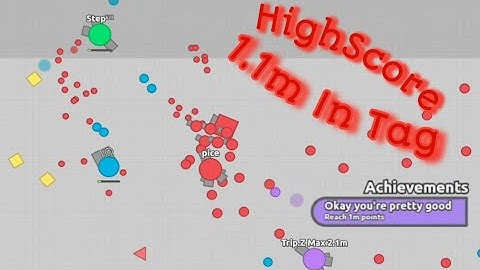 Diep.io Highscore #1 || My First 1 Million Score (Tag)