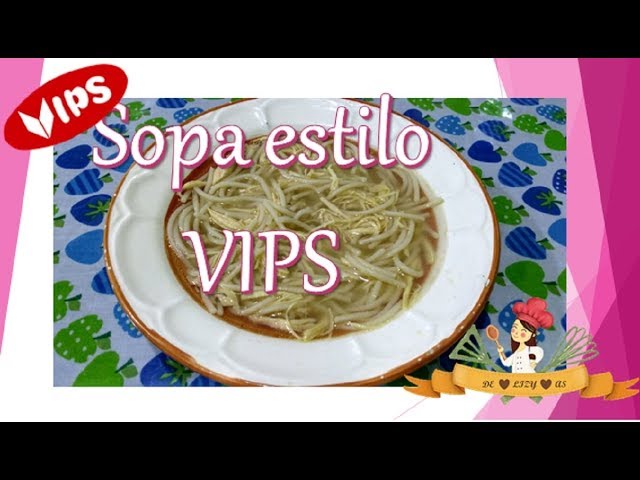 SOUP TYPE VIPS EASY, QUICK AND DELICIOUS !!! - YouTube