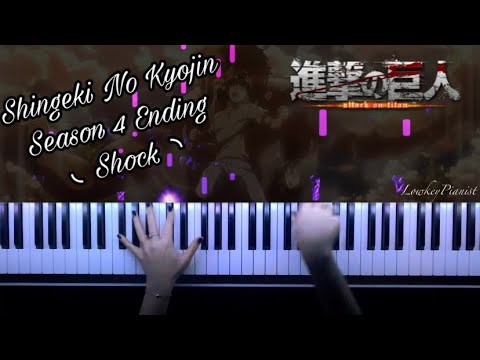 Shingeki No Kyojin Season 4 Ending ◟ Shock ◝  Piano Cover | Tutorial
