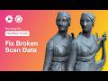 Clean Up Broken Scan Data with Mesh Smoothing in InstaLOD