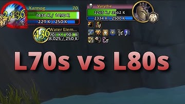 The War Within PvP | L70 vs L80 World PvP |  BFA-style Scaling Bug?