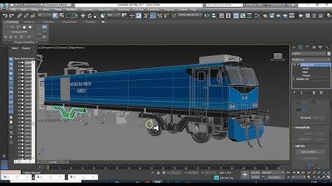 3DsMax Tutorials, Tutorial on 3D Modeling & Texturing a WAG12b Indian Locomotive in 3dsmax (Part 16)