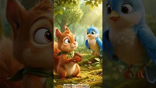 Milo Friend’s and Nut 🐿️🌰🐦 | A Heartwarming Forest Adventure