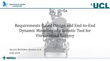 ICRA 2018: Design and dynamic modeling of a robotic tool for vitreoretinal surgery