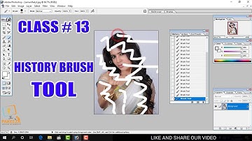 13  History Brush Tool and History Panel   Adobe Photoshop for Beginners   Class 13   Urdu   Hindi