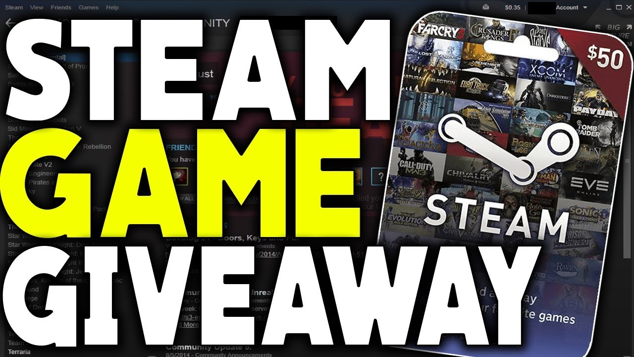 Steam giveaways