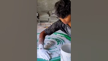 How a worker skillfully makes ceiling plaster Medallion | JK Gypsum Decoration | Interior Design
