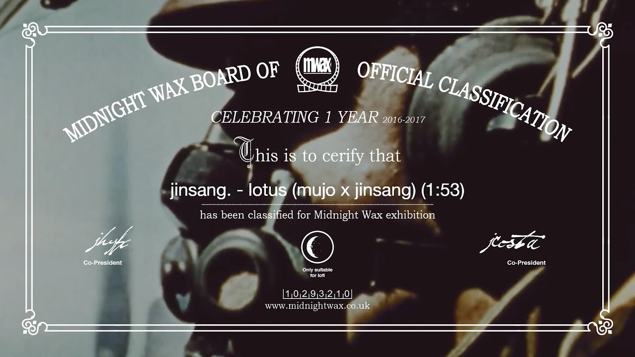 Watch jinsang. - lotus (mujo x jinsang) | Midnight Wax on YouTube Watch jinsang. - lotus (mujo x jinsang) | Midnight Wax on YouTube