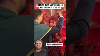¡No pudo fingir más! Su cara lo dice todo en el altar 💔 boda arreglada #reaccion