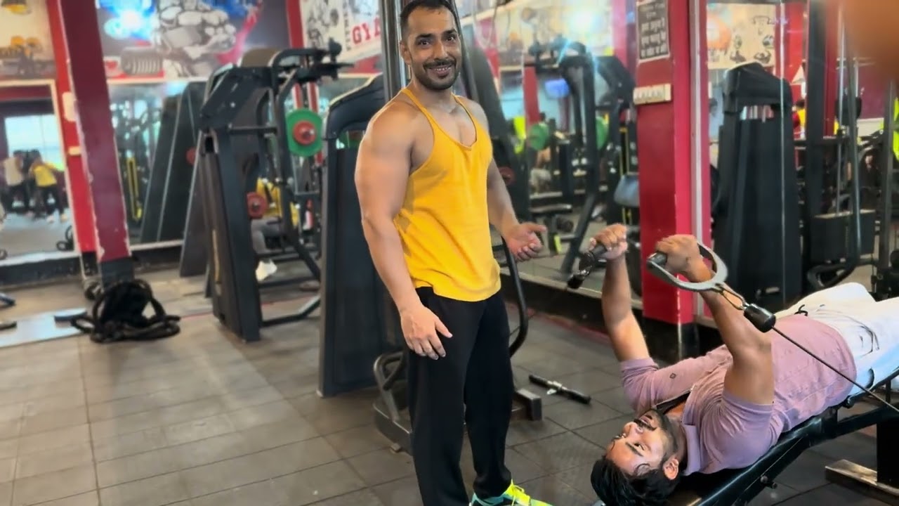 Chest Workout. Some variation of cable fly.