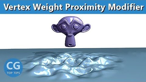 Vertex Weight Proximity Modifier in Blender