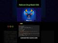 CSS Animation: Raccoon Dog Mask (HTML &amp; CSS) — आसान Step-by-Step Tutorial | Viral Short