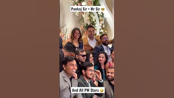 PW stars in Alakh Sir Marriage Ceremony 🔥 | #physicswallah #shorts