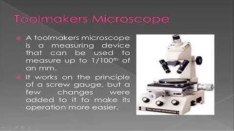 JNTUK R16 III ME II SEM METROLOGY TOOLMAKERS MICROSCOPE LECTURE 18