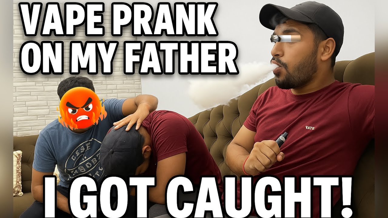 VAPE PRANK ON MY DAD * GONE WRONG* 😡