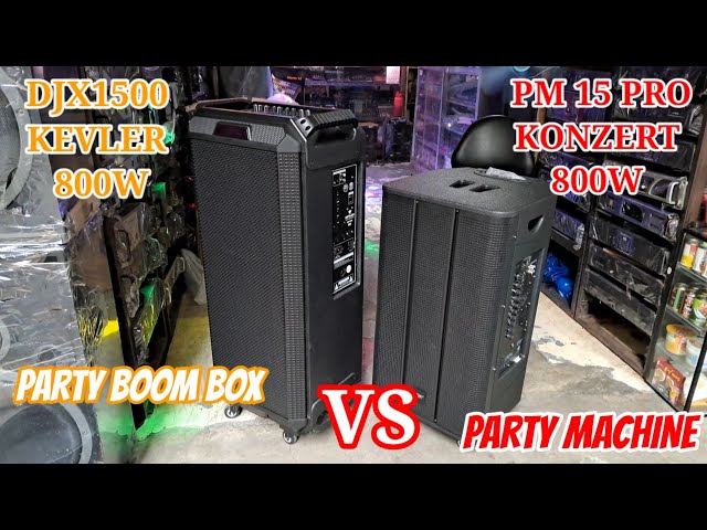 DJX 1500 KEVLER VS PM15 PRO KONZERT/PORTABLE BLUETOOTH SPEAKER ‎@Edlim Electronics. class=