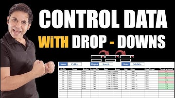 CONTROL Data With DropDowns