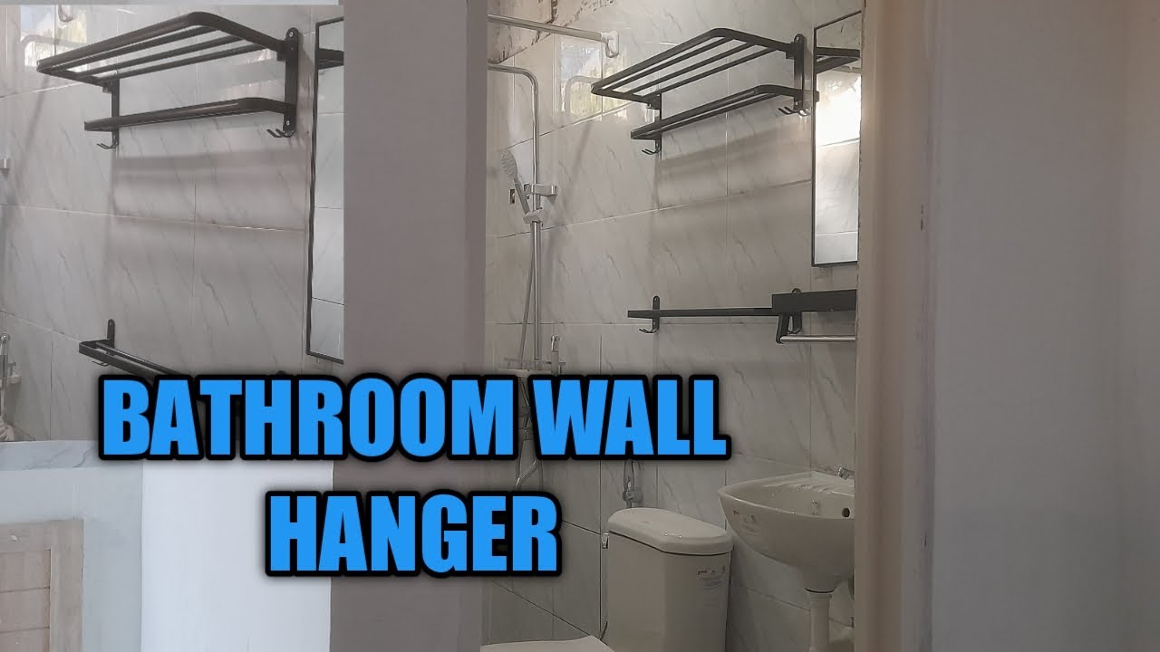 bathroom TOWEL hanger installation - YouTube